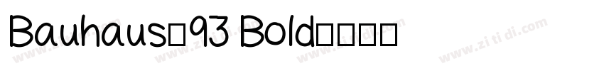 Bauhaus_93 Bold字体转换